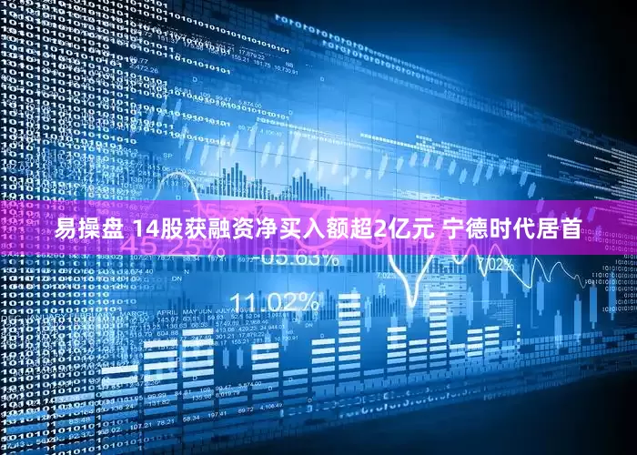易操盘 14股获融资净买入额超2亿元 宁德时代居首