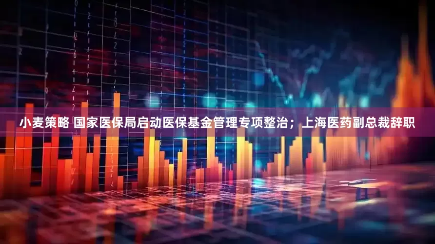 小麦策略 国家医保局启动医保基金管理专项整治；上海医药副总裁辞职